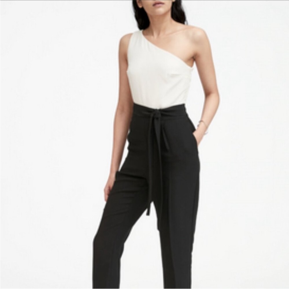 Banana Republic One Shoulder Color-block Jumpsuit